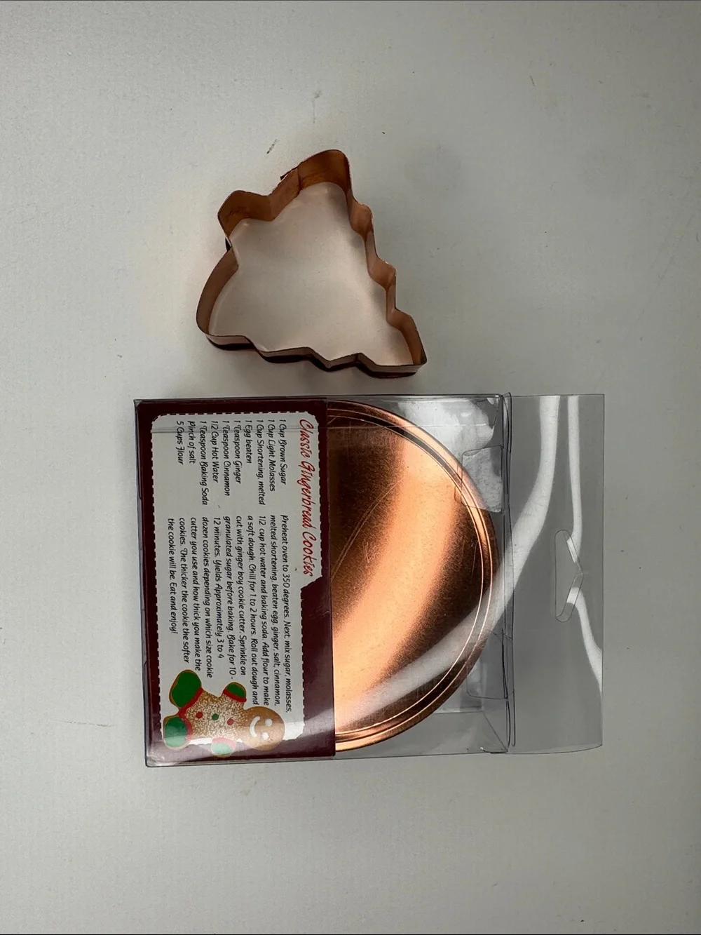 Copper-Plated Tree Cookie Cutters - Rose Copper Set
